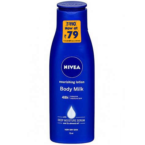 Buy Nivea Nourishing Very Dry Skin Milk Body Lotion With Deep Moisture Serum Rs 31 Off 75 Ml