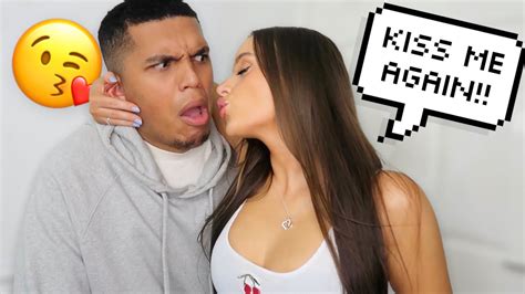 I Can T Stop Kissing You Prank On Boyfriend Youtube