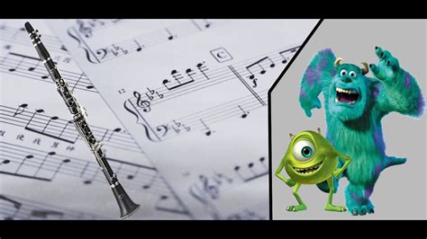 Monster S Inc Theme For Bb Clarinet Sheet Music Tutorial Youtube