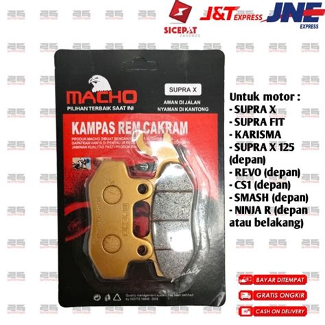 Jual Dispad Kampas Rem Cakram Supra X Macho Original Shopee Indonesia