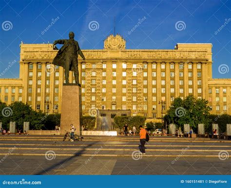 Monumento A Lenin San Petersburgo Rusia Foto Editorial Imagen De