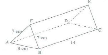 The Figure Below Represents A Triangular Prism The Faces ABCD ADEF