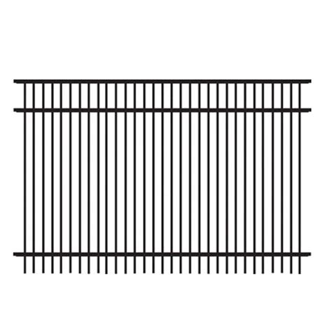 Shop Freedom Standard Sheffield Black Aluminum Decorative Fence Panel