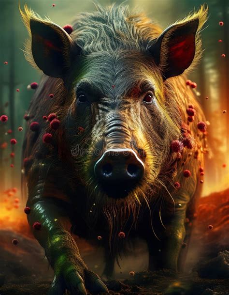 African Swine Fever Asfv Virus Outbreak Infected Wild Boar Infectious Disease Spreading To