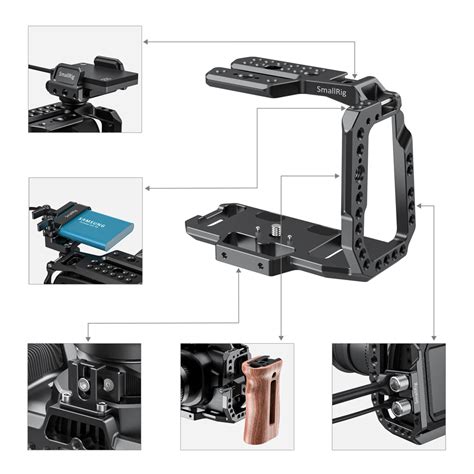 Smallrig Half Cage Cvb2254b Für Blackmagic Design Pocket Cinema Camera