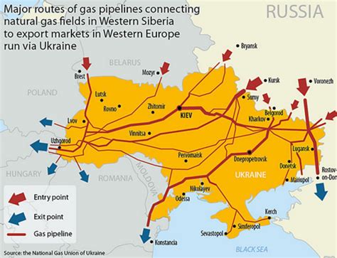 Map Of Russian Pipeline Through Ukraine – Get New Map Update