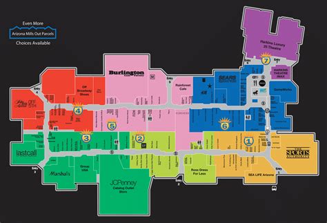 Arizona Mills Mall Map | World Map 07