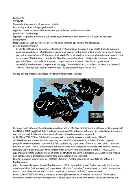 Appunti Lezioni Geografia Storica Unipd Andrea Pase Terza E Ultima