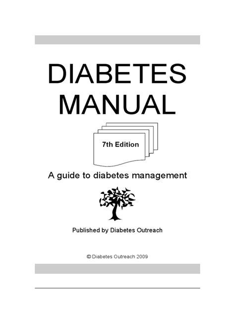 Diabetes Manual A Guide To Diabetes Management Pdf Diabetes