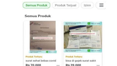 Penjual Surat Keterangan Bebas Virus Corona Palsu Yang Viral Akhirnya