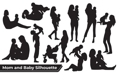 Mother And Baby Silhouette