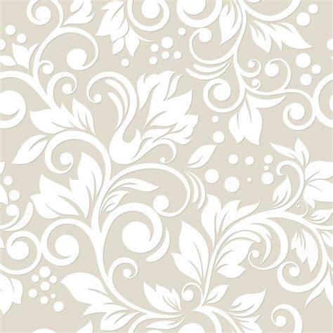 Papel De Parede Arabesco Floral Branco Papel De Parede Floral Papel