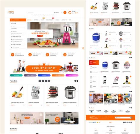 E Commerce Website Landing Page Design On Behance