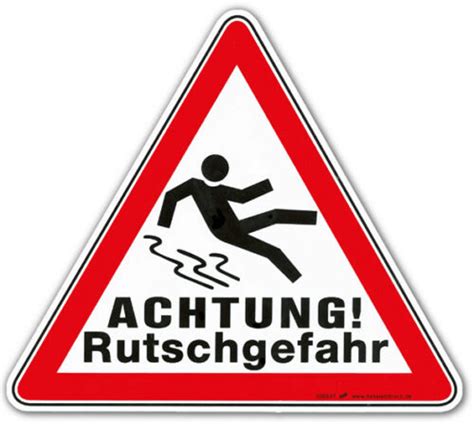 Achtung Rutschgefahr Cm Seite