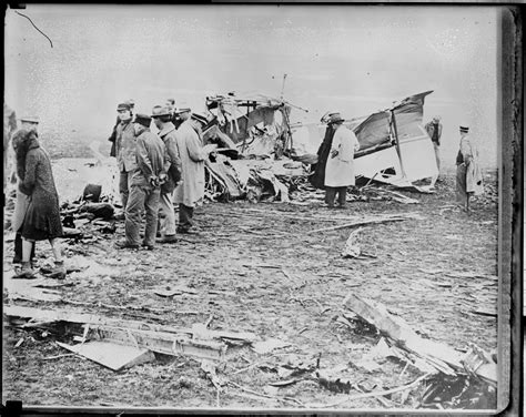 Photo Of Plane Crash That Took Knute Rocknes Life Digital Commonwealth