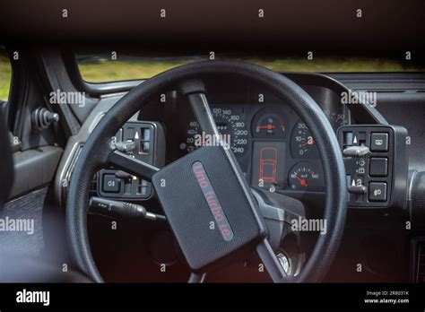 Dashboard Fiat Uno Turbo Stock Photo Alamy