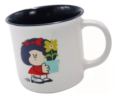 Design De X Cara De Caf Grande Mafalda Frases Porcelain Ml Cor