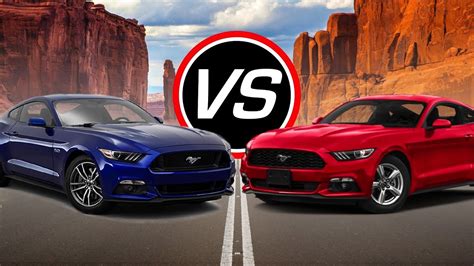 2016 Ford Mustang GT Vs Mustang V6 Spec Comparison YouTube