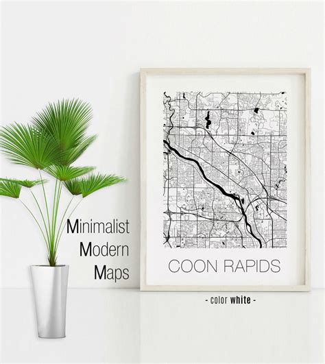 Coon Rapids Minnesota Coon Rapids MN Map Coon Rapids Map | Etsy