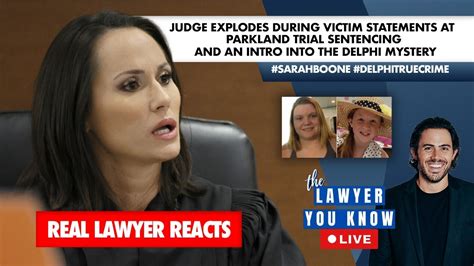 Live Lawyer Reacts Judge Explodes During Victim Statements At Cruz