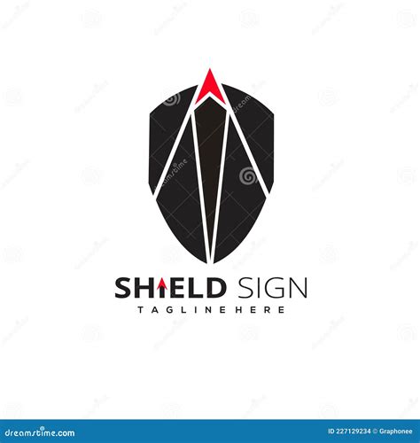 Shield Security Logo Design Stock Vector Illustration Of Logo Shield 227129234