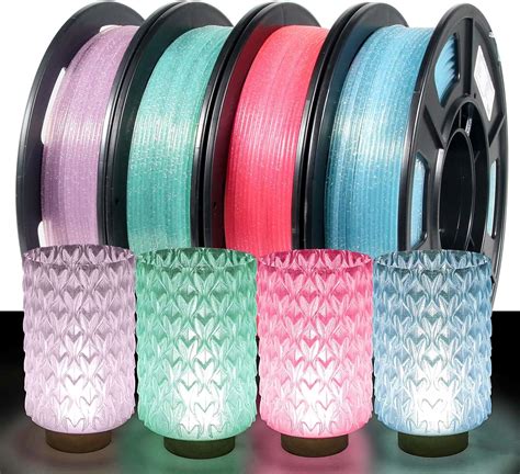 Iemai Pla Filament Bundle Glitter Sparkle Shiny Transparent D Printer