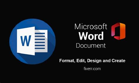 I will create, format, design, edit and type Microsoft Word document ...