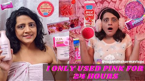 I Only Ate Pink Food For Hours Challenge Food Challenge