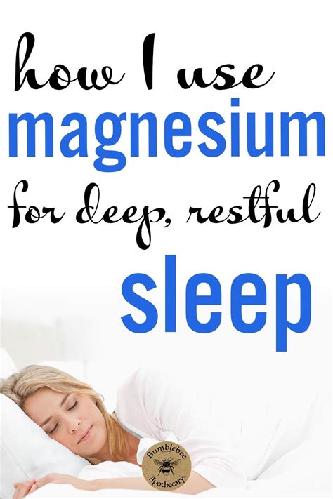 Does Magnesium Help With Sleep At Robert Peterson Blog