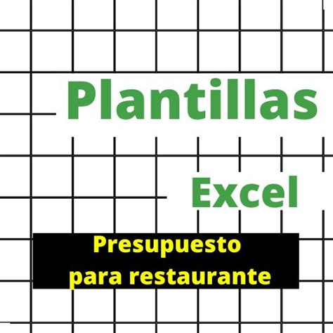 Plantilla Excel Para Presupuesto De Restaurante Descarga Gratis