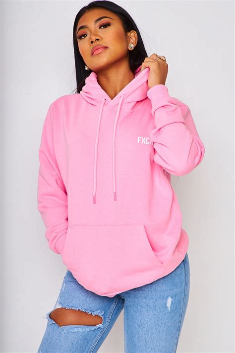 Sweat à Capuche Rose Fxck Brentiny Paris