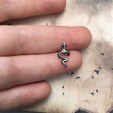 Good Omens Crowley Snake Tattoo As Tragus Jewelry Perfect For Etsy