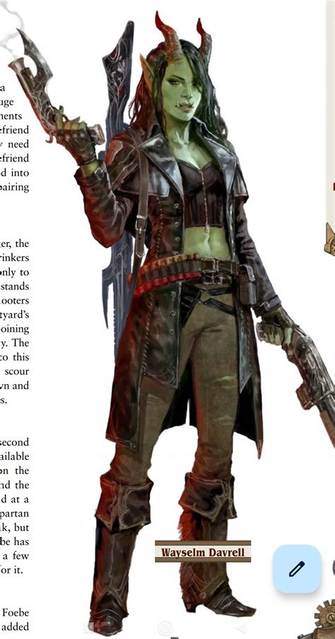 Female Half Orc Pathfinder