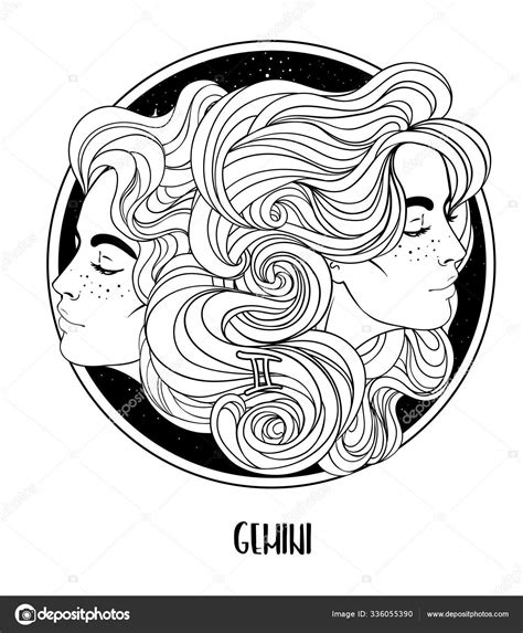 Gemini Art Black And White