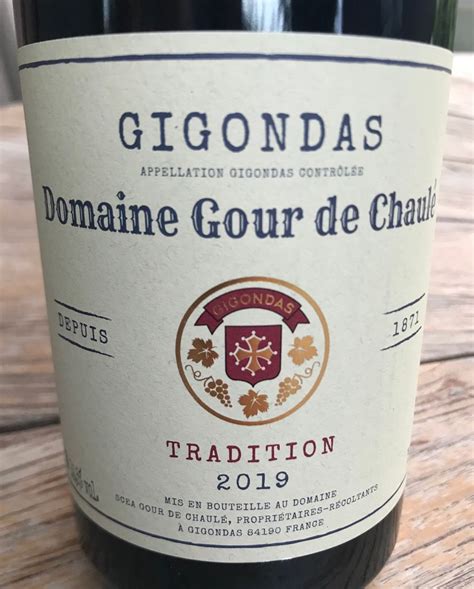 Domaine Du Gour De Chaul Gigondas Cuv E Tradition France Rh Ne