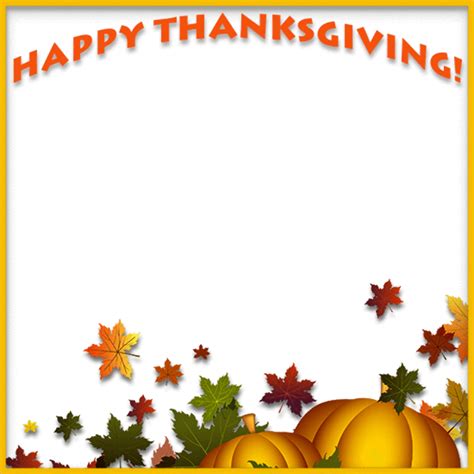 Download High Quality happy thanksgiving clipart border Transparent PNG ...