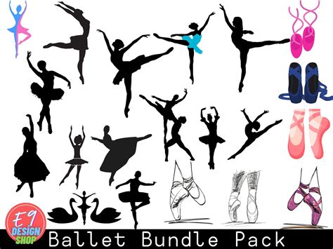 Ballet Svg Bundle Ballerina Clipart Png Etsy Espa A