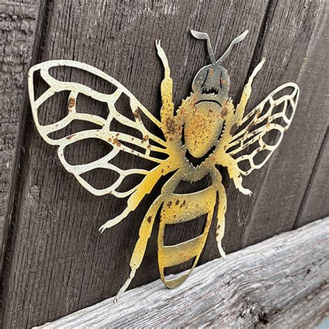 Rustic Bumble Bee Wall Decor Set Of 2 Antique Farmhouse