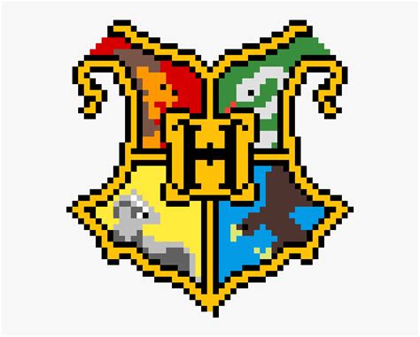 Harry Potter Mc Pixel Art Slytherin Crest Hogwarts Minecraft Pixel Art