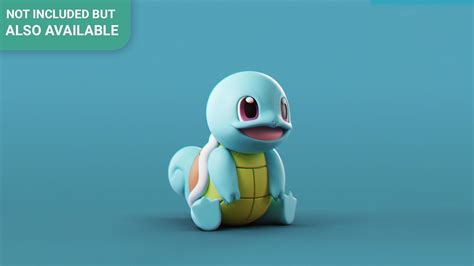 Pokemon - Water Charmander 3D model 3D printable | CGTrader