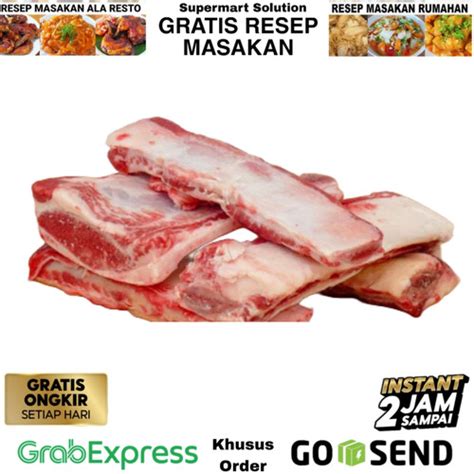 Jual Tulang Iga Sapi Iga Konro Back Ribs Kota Bandung Supermart