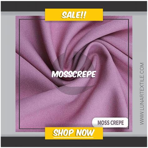 Bahan Kain Konveksi Moss Crepe Lunar Textile Indonesia