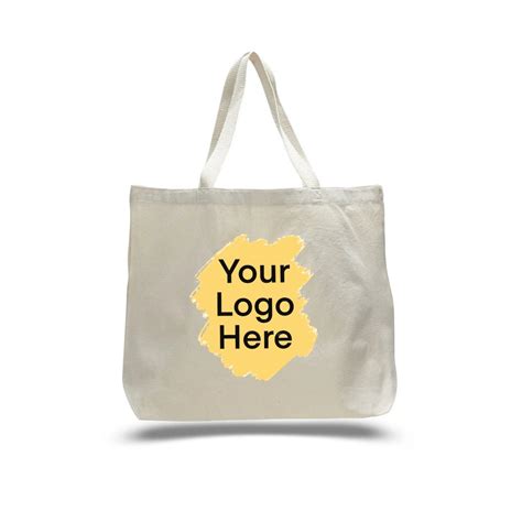 Custom Printed Tote Bags With Logo Personalized Canvas Totes Large