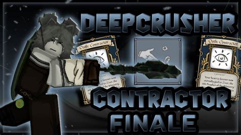 The Best Deepcrusher Contractor Build Finale Deepwoken Youtube