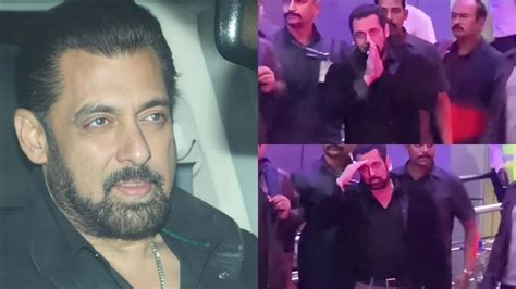 Salman Khan Returns To Mumbai On Th Birthday Greets Paparazzi With