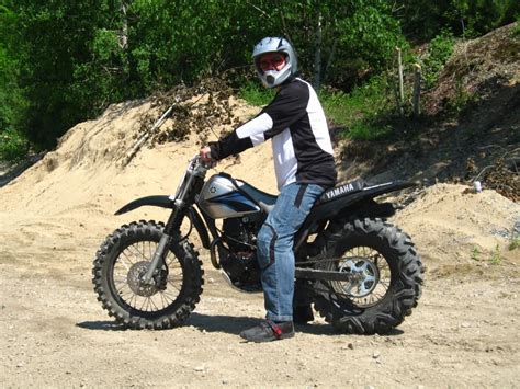 Yamaha TW200, with a Duro Power Grip 26x8x14 ATV Tyre, I think? Yamaha ...