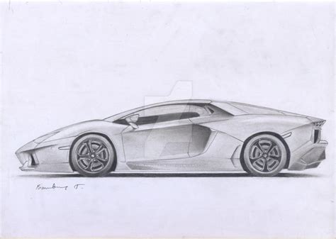 lamborghini aventador sketch by Bambangtetuko on DeviantArt