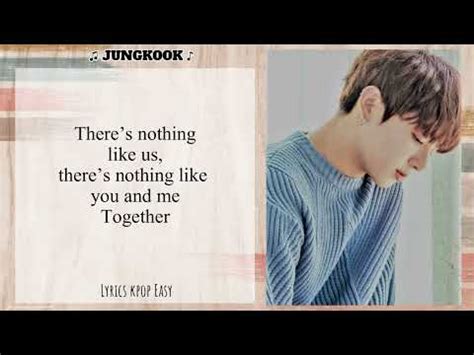 Bts Jungkook Nothing Like Us Easy Lyrics Song Youtube