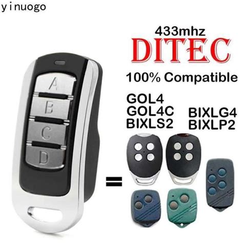 CS 14231 Pour DITEC GOL4 GOL4C BIXLP2 BIXLG4 BIXLS2 télécommande de