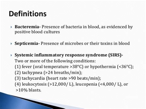 Septicemia International Management Guideline